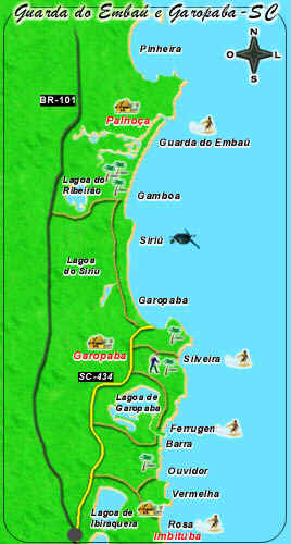 Mapa Garopaba